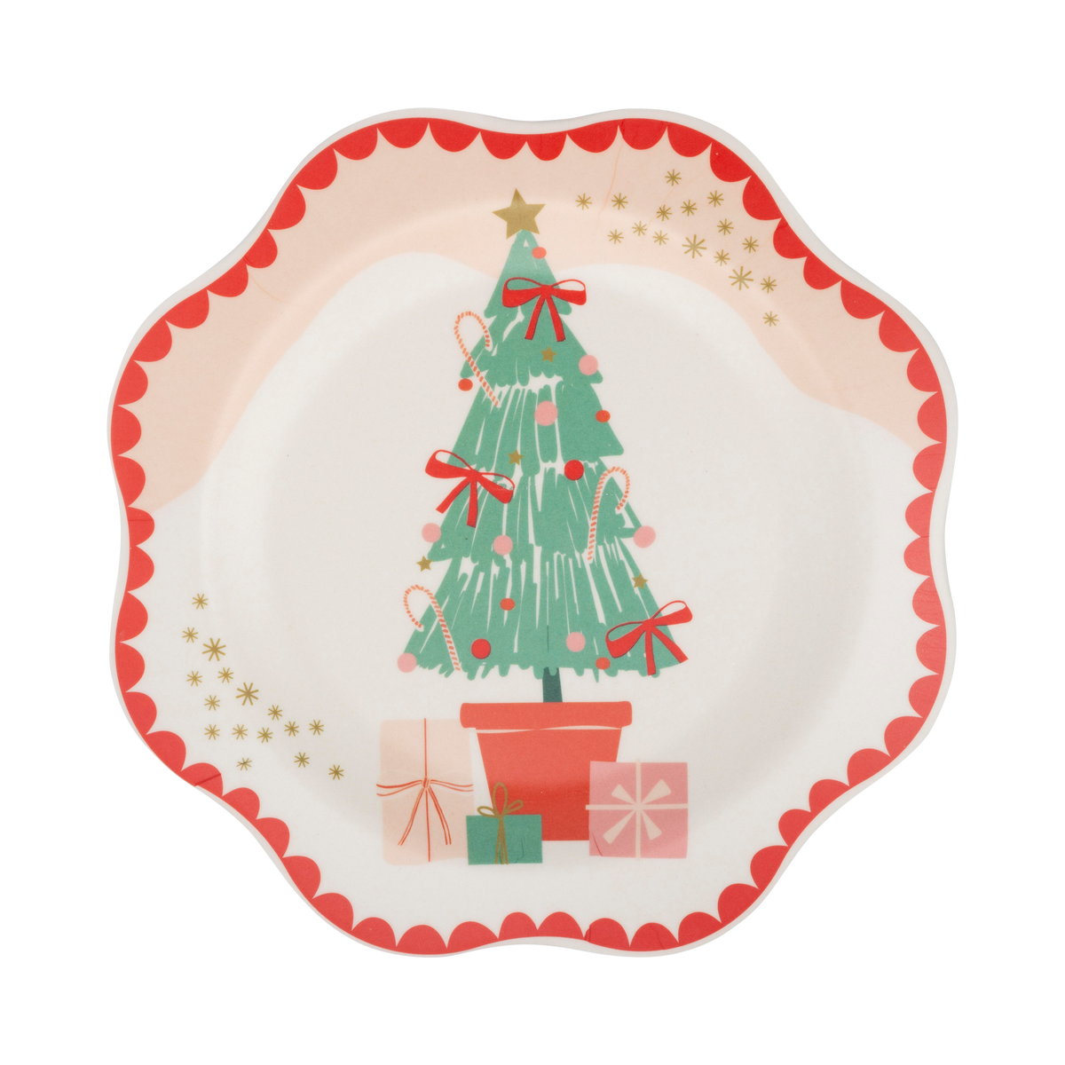 SANTA SCENES BAMBOO MELAMINE PLATE SET – Coradorables Hawaii