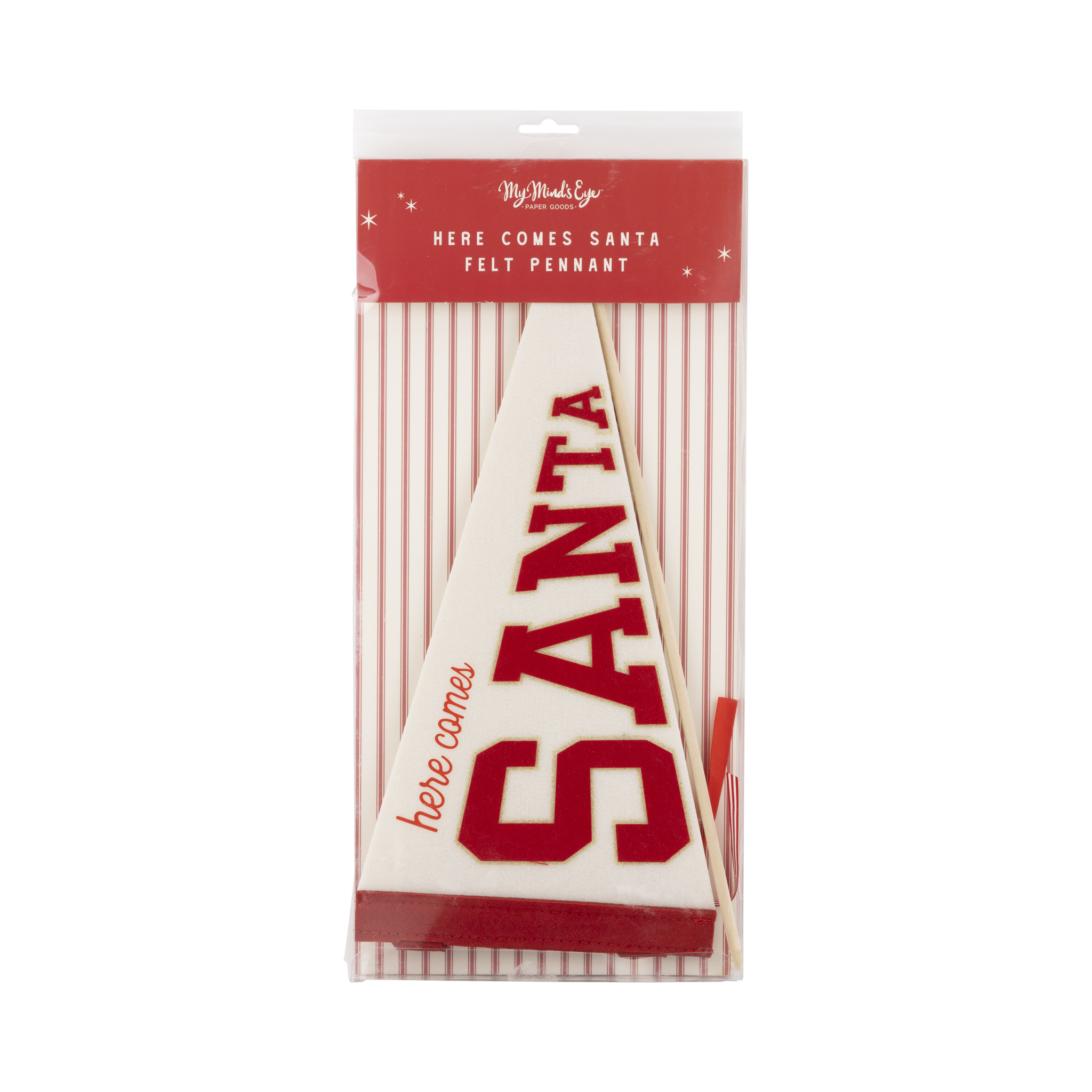 SANTA FELT PENNANT FLAG