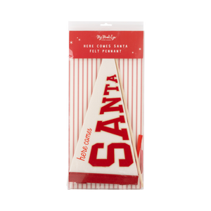 SANTA FELT PENNANT FLAG