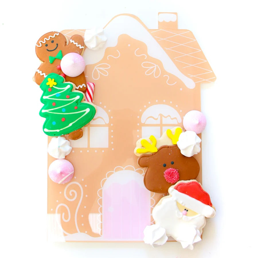 Gingerbread house serving tray