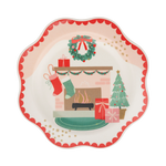 SANTA SCENES BAMBOO MELAMINE PLATE SET