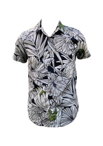 Cora Spearman Hawaii MENS Protea Black S/S "Kalani" Aloha Shirt