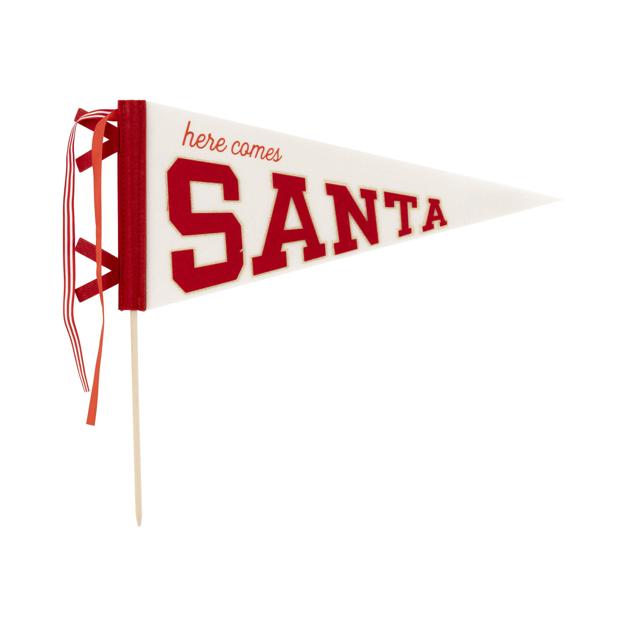 SANTA FELT PENNANT FLAG