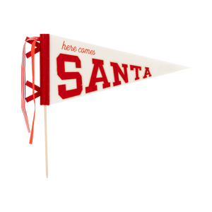 SANTA FELT PENNANT FLAG