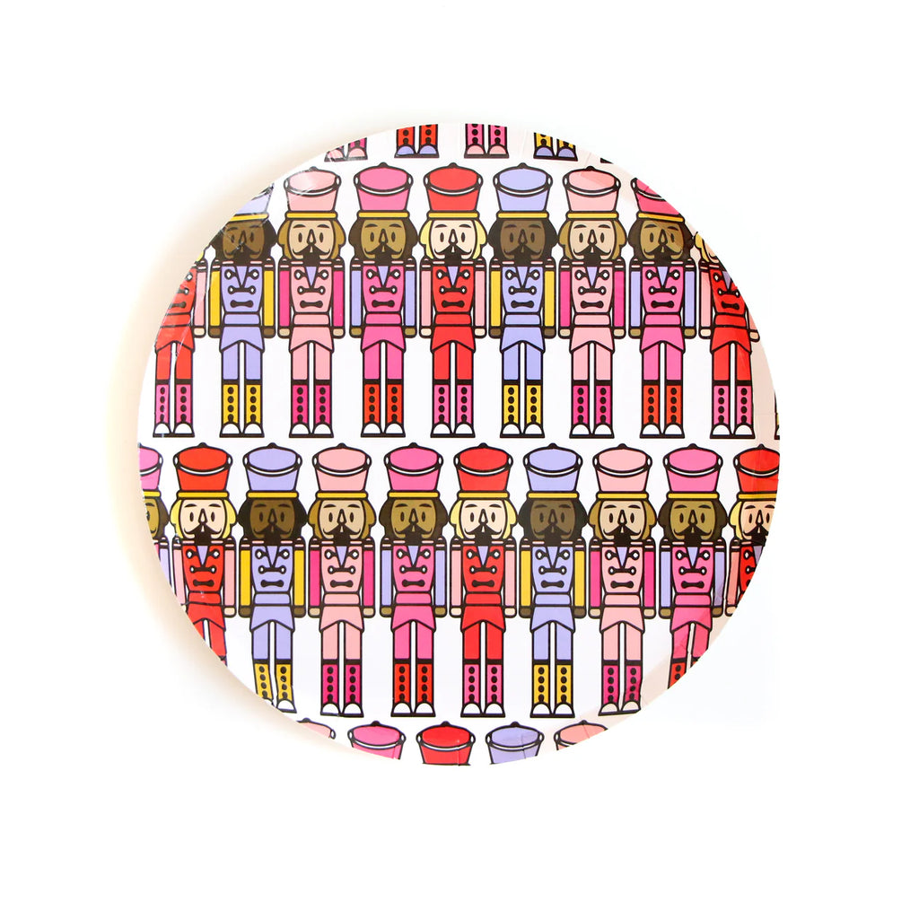 Colorful Nutcracker Paper Plates