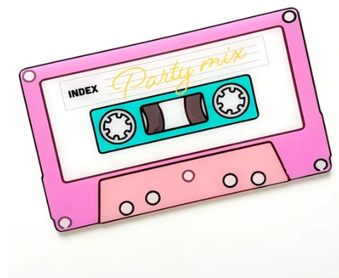 Cassette tape party mix charcuterie tray