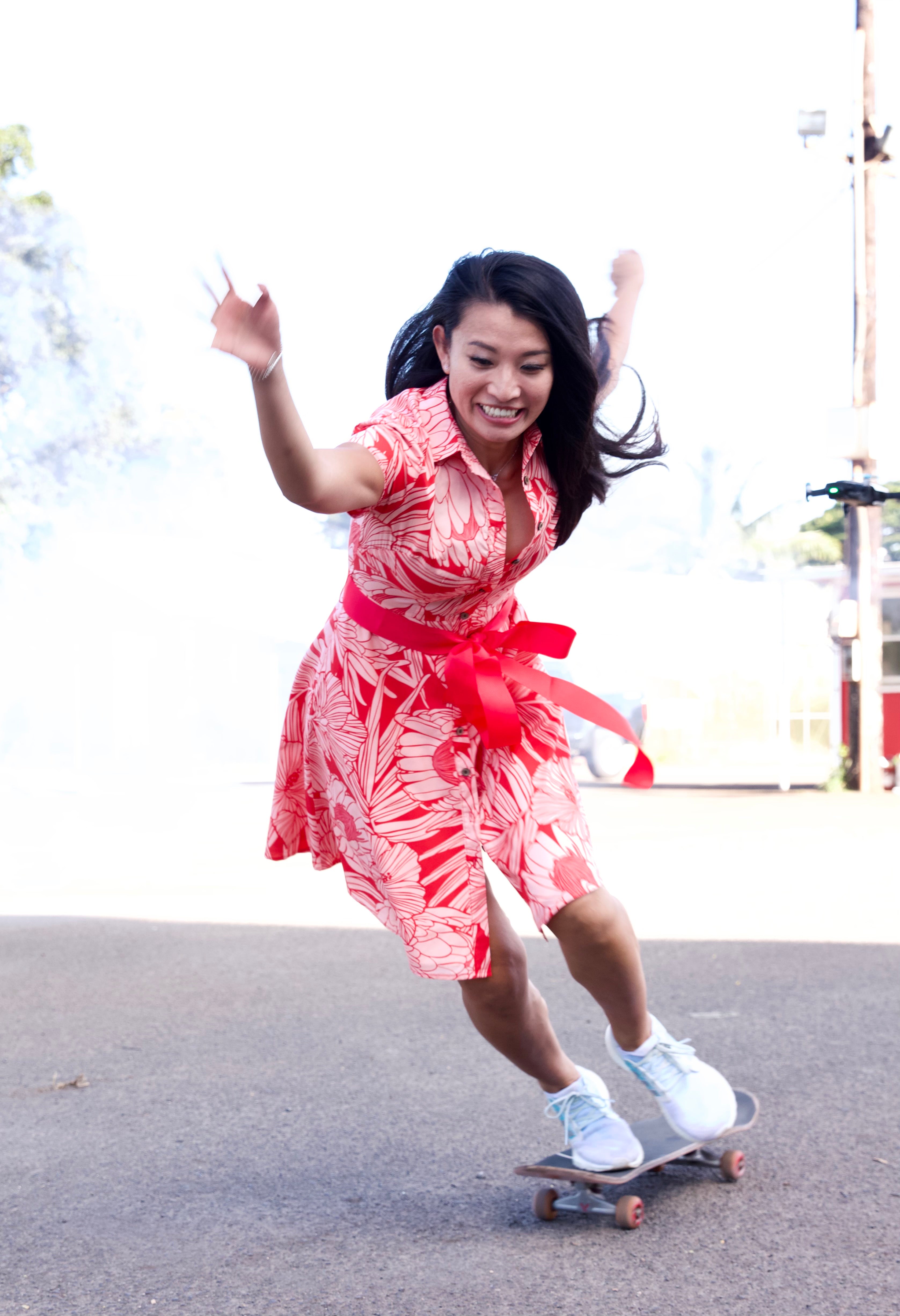 hawaiian shirt dress womens Blue Hawaii Shirt Dress: Tropical Aloha Summer Dress with Waist Tie