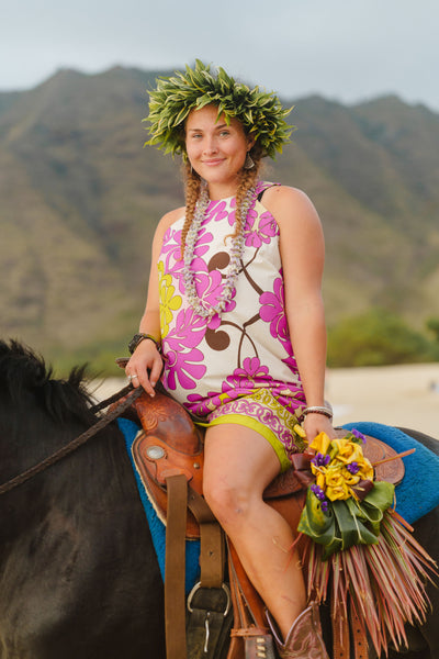 Cora Spearman Hawaii WOMENS Hawaiian Quilt Orchid Halter NeckSheath Dress XL / Orchid Cora Spearman Hawaii WOMENS Hawaiian Quilt Orchid Halter NeckSheath Dress XL / Orchid