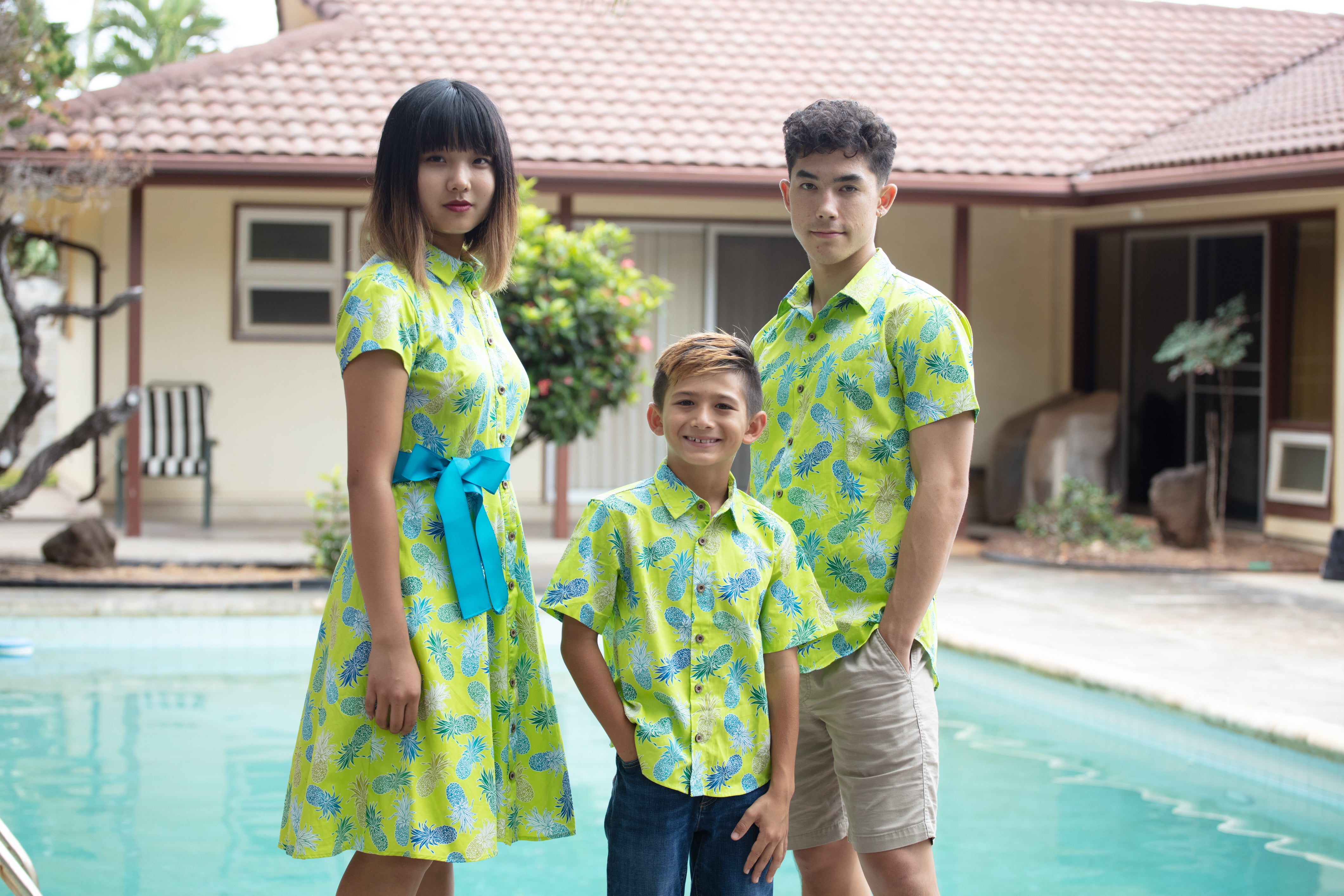 Cora Spearman Hawaii WOMENS LIME PINEAPPLES Aloha Shirt Dress M Cora Spearman Hawaii WOMENS LIME PINEAPPLES Aloha Shirt Dress M