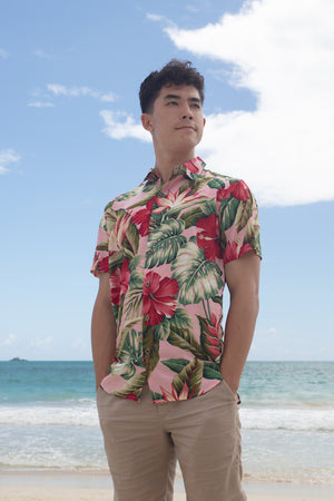 Cora Spearman Hawaii MENS ROYAL HAWAIIAN s/s "Kalani" Aloha Shirt