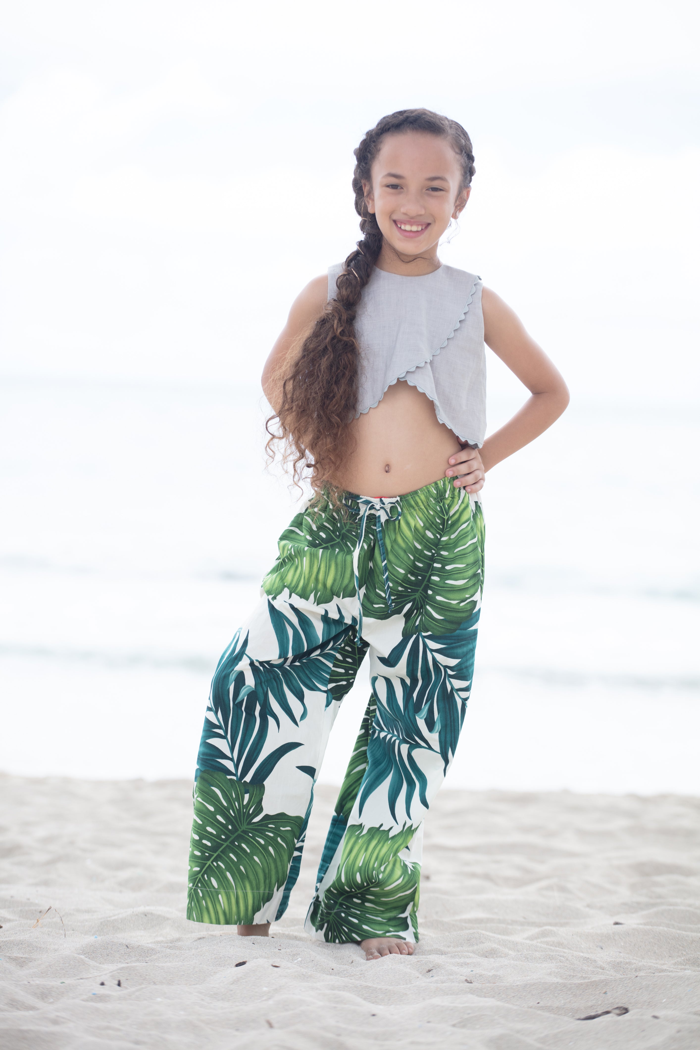 Kids Girls : Girls Green Cowl Pants And Kurta Set With Dupatta For Girls |  Perfect Panache