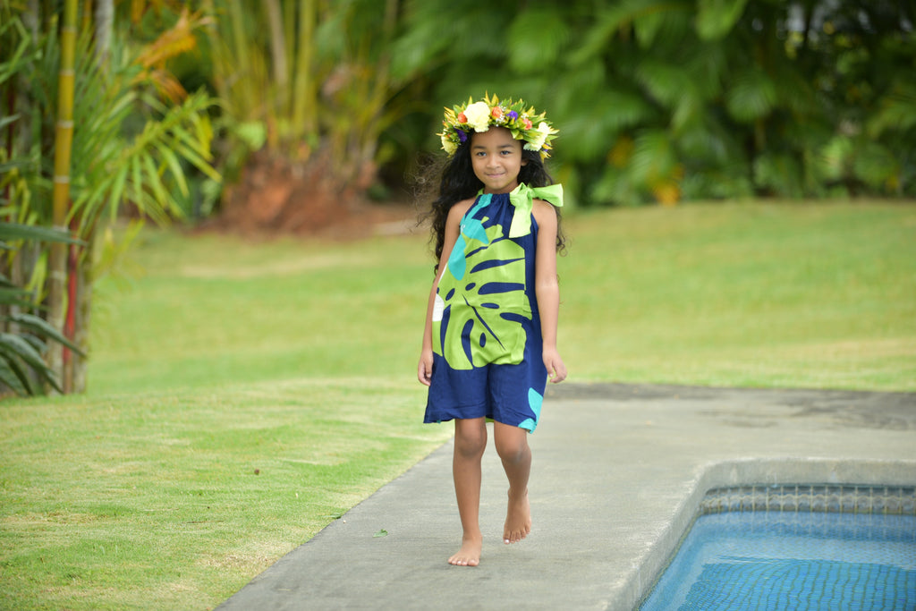 Cora Spearman Hawaii WOMENS Mod Aloha Navy Handkerchief Dress –  Coradorables Hawaii
