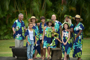Cora Spearman Hawaii Mens Mod Aloha Navy S/S "Kalani" Aloha Shirt