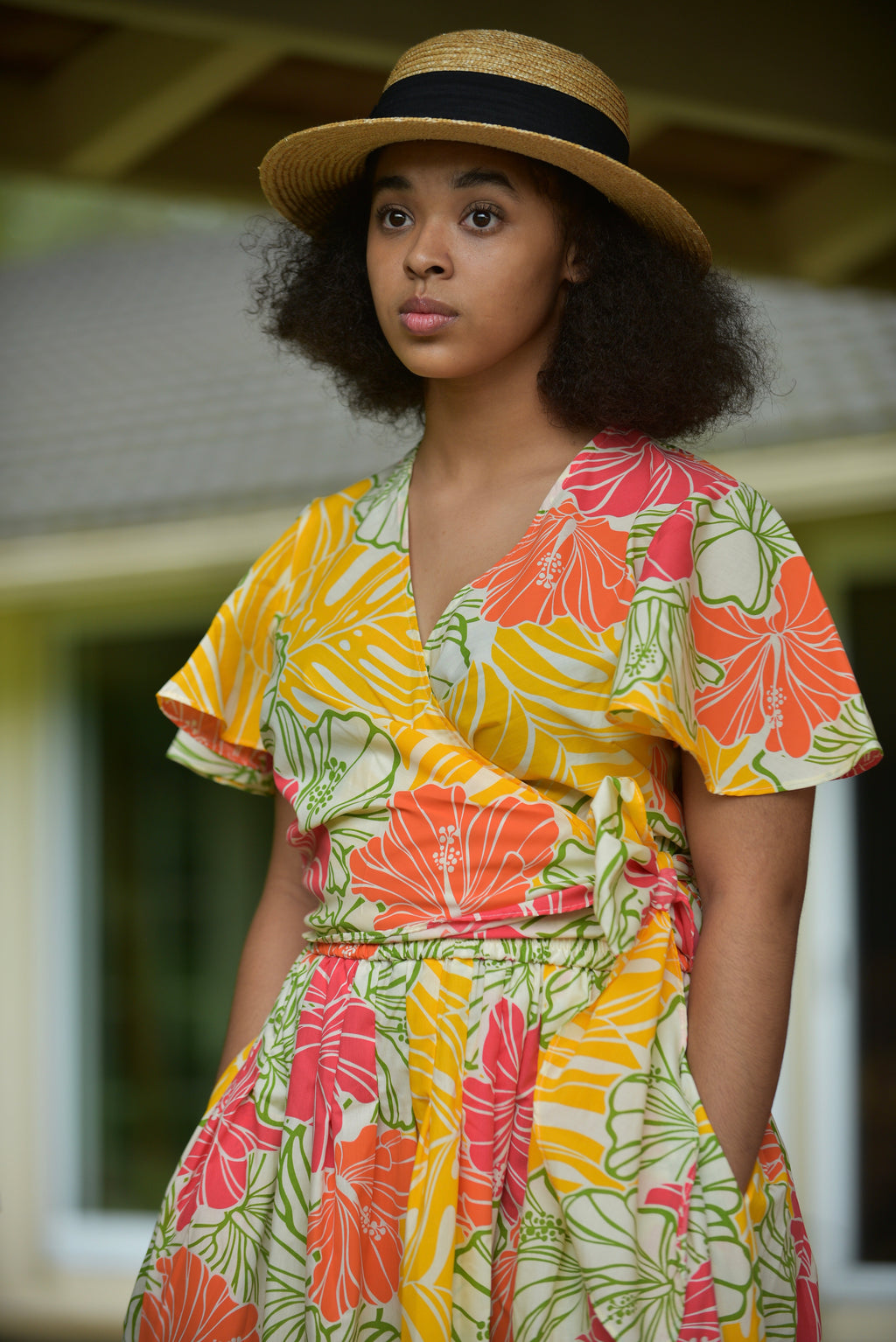 Hibiscus Chaba Flower Background Orange Hawaiian Shirt For Men And
