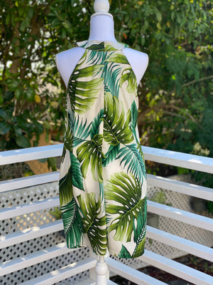 Cora Spearman Hawaii WOMENS Monstera 21 Ivory Halter Neck Sheath Dress – Coradorables Hawaii Cora Spearman Hawaii WOMENS Monstera 21 Ivory Halter Neck Sheath Dress – Coradorables Hawaii