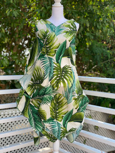 c&c california linen dress Cora Spearman Hawaii WOMENS Monstera 21 Ivory Handkerchief Dress ko S