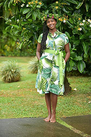 oversized hawaiian shirt dress R13 Oversized Boxy Hawaiian Dress - Hawaiian Print