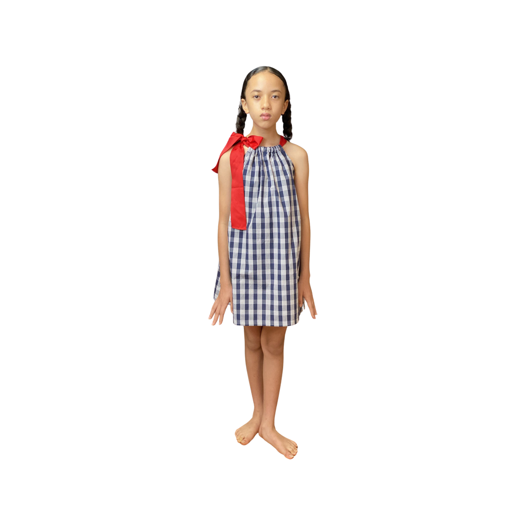 Coradorables GIRLS Palaka Navy Signature Ribbon Dress M Coradorables GIRLS Palaka Navy Signature Ribbon Dress M