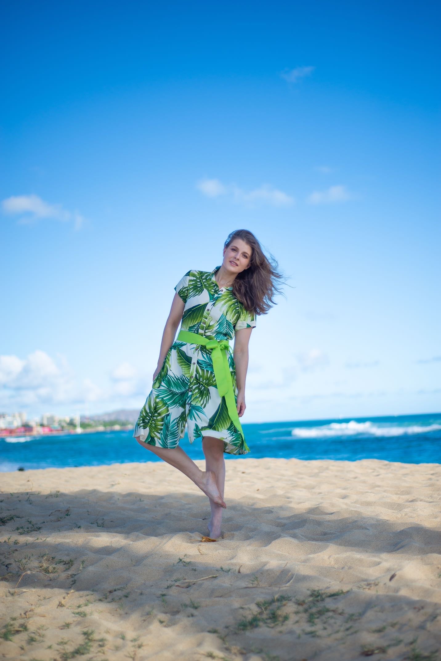 hawaiian shirts and dresses Cora Spearman Hawaii WOMENS Monstera 21 Ivory Aloha Shirt Dress – Coradorables Hawaii