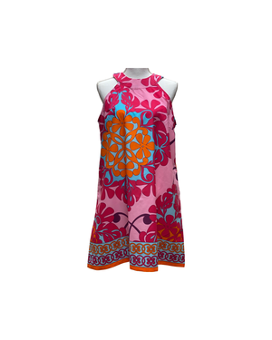 Cora Spearman Hawaii WOMENS Hawaiian Quilt Fuchsia Halter Neck Sheath Dress L / Fuchsia Cora Spearman Hawaii WOMENS Hawaiian Quilt Fuchsia Halter Neck Sheath Dress L / Fuchsia