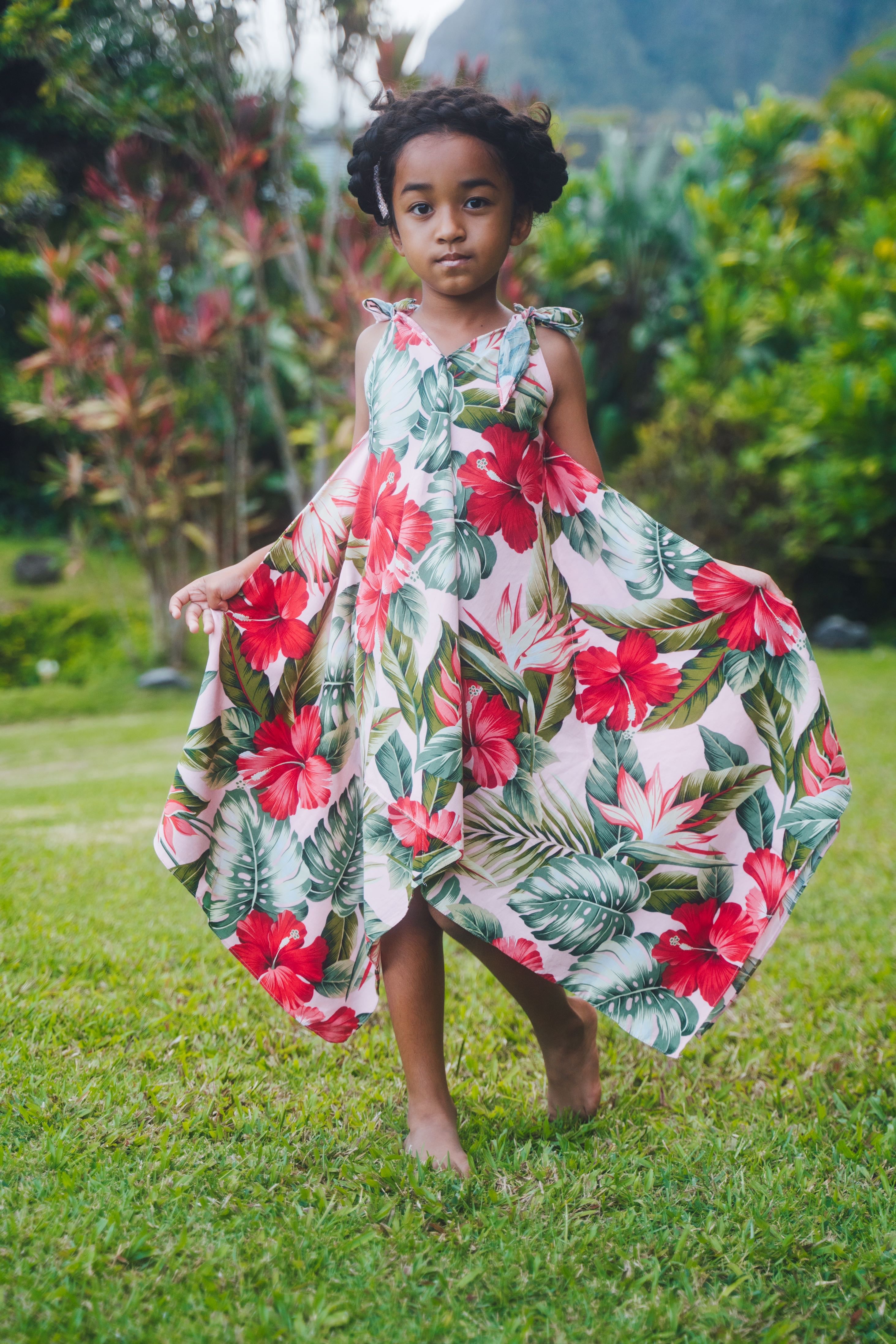 Coradorables GIRLS Royal Hawaiian Handkerchief Dress XS Coradorables GIRLS Royal Hawaiian Handkerchief Dress XS