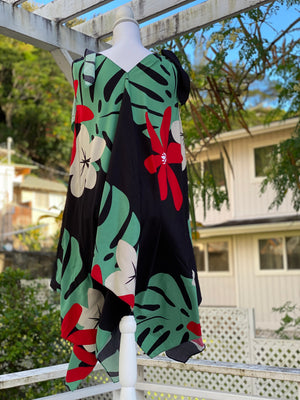 Cora Spearman Hawaii WOMENS Mod Aloha Black Handkerchief Dress – Coradorables Hawaii Cora Spearman Hawaii WOMENS Mod Aloha Black Handkerchief Dress – Coradorables Hawaii