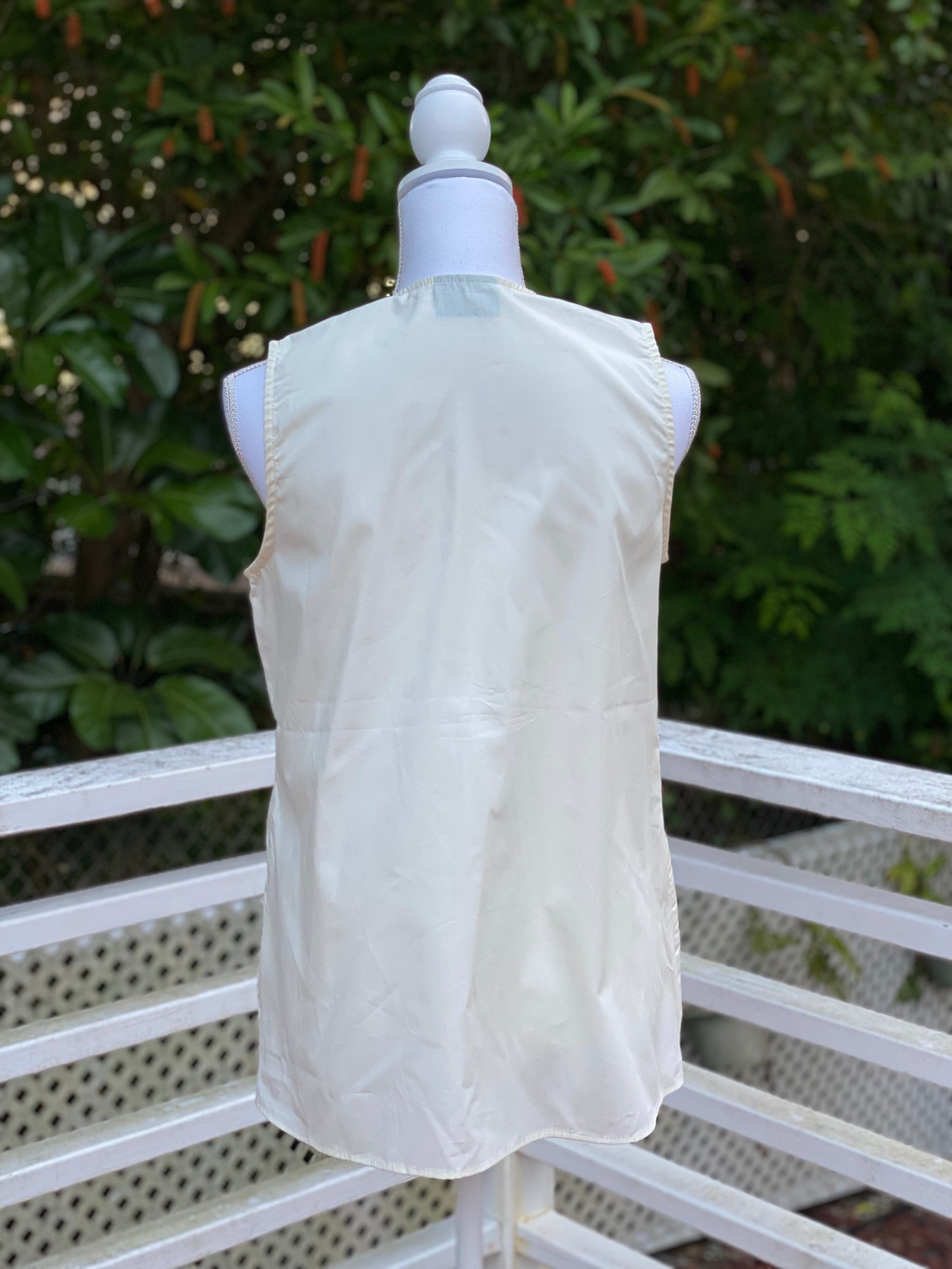 Cora Spearman Hawaii WOMENS Cream Asymmetrical Top 